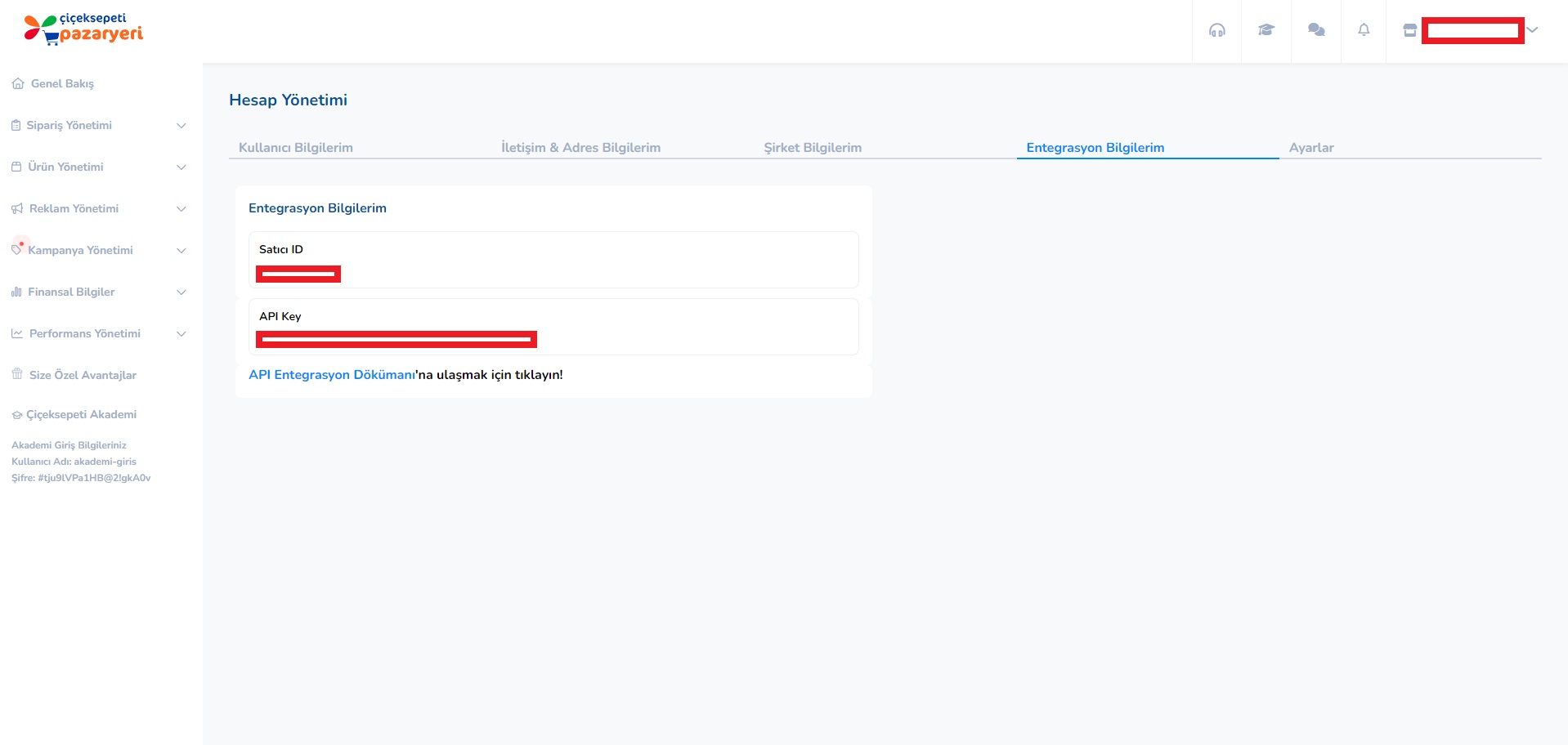 ÇiçekSepeti API Bilgileri